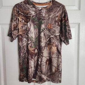 Realtree Camo Dri Fit/Dri More Tech Short Sleeve Men's Shirt, Size S